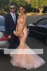 New 2021 Prom Blush Pink Mermaid Prom Dresses Sweetheart Floor Length Formal Evening Gowns Celebrity Runaway Couple Fashion Prom D1304135