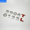 1PC DIY Chrome ABS Alphabet letter 3D Number Decals Symbol Emblem Badge Sticker For Mercedes Audi Nissan VW Ford Toyota Honda