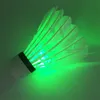 New Dark Night LED Badminton Shuttlecock Birdies Lighting Badminton Green Flashlight Novelty Lighting Colorful Badminton Light weight