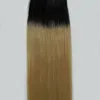 Ombre tape in hair extensions 100g 40pcs Straight #1B/613 tape in human hair extensions Ombre human hair extension blond