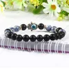 New Arrival Mens Beaded Jewelry Wholesale 8mm Matte Agate, Sodalite Jasper Stone Beads Protection Hamsa bracelets