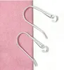 10pairs/lot 925 Sterling Silver Earring Hooks Finding Components For DIY Craft Jewelry Gift 9.5X19mm WP286