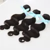 Feixes de cabelo humano brasileiro atacado Natural Cor Preta 3 pcs Onda Do Corpo brasileiro tecer cabelo feixes duplo desenhado, nenhum derramamento, emaranhado livre