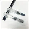 1 ml Galss-Spritze Luer-Lock-Luer-Kopf-Glasinjektor mit Messmarkierung für Dicköl-Verdampferkartuschen