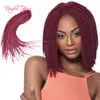 Blond OMBRE 22 "Senegalese Twist Hair Crochet Braids 6st Head Hair Extensions, Kanekalon Flätning för svarta kvinnor