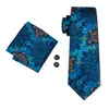 Fast Tie Set Silk School Ties Necktie Handkerchief Cuddlinks Set for Men Gift Set for Wedding Part BusinessN15934288075