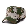 2017 mode nouveaux hommes Camouflage impression casquette militaire bord incurvé plat haut Camping casquettes camionneur chapeau Snapback chapeaux Protection solaire