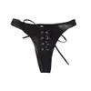 Gothic Punk exclusivo Lingerie De Couro PU Conjunto de Mulheres Lace-up Underwear Stripper Bikini Pole Clube Traje de Dança
