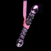 Purple Pyrex Crystal Dildo Szklane zabawki Sex Dildos Penis Anal Samice dla kobiet Massager5538116