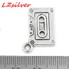 Cassette Tape Charms Pendants For Jewelry Making Bracelet Necklace DIY Accessories 23x16mm Antique Silver 50Pcs