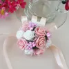 Flor de Pulso criativo Dama de Honra Irmãs mão flores Artificial Noiva Flores Decoração de Casamento Flor