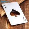 Bar Tool Bottle Soda Beer Cap Opener Gift Giocare all'asso di picche Poker Dimensioni carta di credito Casinò