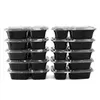 Jednorazowy mikrofalówka Przechowywanie żywności Safe Meal Prep Pojemniki Lunch Box Kids Container Tableware Bento Dinner DHL