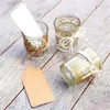 Free Shipping 50PCS Party Supplies Golden Renaissance Glass Tea Light Holder Candle Holder Glass Cup Wedding Favors Party Table Decors