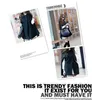 All'ingrosso-Nuove donne coreane Cape Batwing Wool Casual Poncho Winter Warm Coat Jacket Mantello allentato Cape Black Outwear Manteau Femme Plus Size