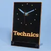 Atacado-TNC0434 Técnicas Técnicas DJ Music Table Mesa 3D LED Clock1 Relógios