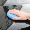 Groothandel - (10 stuks / partij) Auto washer Blauw Microfiber Wax applicator Polijsten Sponsen Pads 5 "Diameter Sponsen Auto Motorfietsen Accessoires