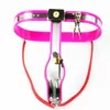 Female Chastity Belt Adjustable Stainless Steel Chastity Belt Enforcer Chastity Device BDSM Sex Toys For Women Metal Underwear