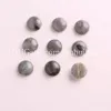 10Pcs Wholesale Amazing Quality Semi Precious Stone Beads Loose Gemstone Natural Labradorite Cabochon 16 MM Round Flatback Shape For Jewelry
