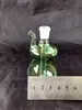 Accessori di bong di vetro del narghilè a tre colori, narghilè di vetro di bong di tubi dell'acqua due funzioni per bong di vetro di piattaforme petrolifere