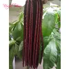 14inch softex raka flätor syntetiska hårförlängningar dreads 24strandspcs faux locs virkning syntetiskt flätning hår för svart W5975184