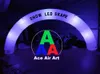 Semcircle opblaasbare advertentie Arch Stage Archway met LED Light voor feestevenementhandelshow met kleurrijke verlichting