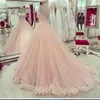 2019 Różowy Quinceanera Suknie Sweetheart Aplikacja Koronki Sweet 17 Suknie Plus Size Prom Dresses Gorąca Sprzedaż Masquerade Ball Suknia Wieczór Tanie