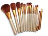 N3 Professionell 12 st Kosmetisk Facial Make up Borstverktyg Makeup Brushes Set Kit med Retail Box Billiga pris