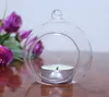 100 pièces/boîte support de lumière de thé terrariums de plantes d'air en verre, porte-bougie en verre suspendu pour chandelier de mariage/décor de jardin/décor à la maison