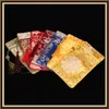 伸びたタッセルシルクブロコード財布バッグジッパージュエリーネックレスコームギフト包装中国風の工芸品旅行保管袋2本/ロト
