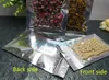 Fram Transparent Aluminiumfolie Zip Lock Bag-100pcs / Lot x 24 * 37cm Repeterbar Tätning Zipper Silver påse, Retail Packing Väskor, Corn Flakes Sack