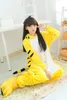 Cute Animal Pajamas Żółty Tygrys Cartoon Cosplay Garment Winter Dorosłych Dom Sen Nosić flanel z ogonem Pijama Unisex