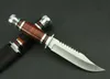 New 440 Steel Blade Wood handle Fixed Blade Survival Bowie Hunting Knife K3021B Best quality