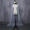 2019 mariée voiles blanc Applique Tulle 3 mètres veu de noiva long mariage accessoires de mariée voile de dentelle