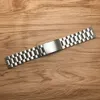 JAWODER Watch band 12 14 16 18 20 22 24mm Pure Solid Stainless Steel Polishing+Brushed Watch Strap Deployment Buckle Bracelets