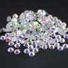 Super Glitter Nail Art Rhinestones Cristal AB SS3-SS30 Não HotFix Flatback Decoração de Casamento Decoração Strass Beads