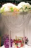 Centro de mesa de boda de cristal acrílico de 2 piezas, envío gratis, centro de mesa de acrílico para boda, soporte de flores, soporte de flores de acrílico para boda largo