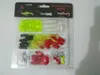 35 stks Zachte Worm Lokken Karper Vissen Lokken Set + 10 Lead Head Jig Hooks Simulatie Suite Zachte Vissen Baits Set Gratis verzending