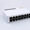 Freeshipping 10/100 Mbps 16 Portas portas Fast Ethernet LAN RJ45 Vlan Switch Switch de Rede Desktop PC Switcher com Adaptador EU / EUA