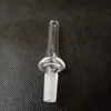 Dropptips glas banger rökverktyg tillbehör rör naglar munstycke 10mm 14mm 18mm hane för vattenpipor bongs bubbler oljerigg