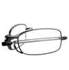 MINI Design Reading Glasses Men Women Folding Small Glasses Frame Black Metal Glasses With Original Box