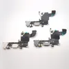 For iPhone 6s 6s Plus USB Dock Charger Charging Headphone Audio Port Flex Cable Replacement Part White Black Color Can Mix Order