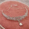 High Quality 3 Pcs Hot Sale Wedding Bridal Crown Necklace Earring Party Jewelry Bridal Jewelry