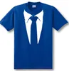 Novità Novità Magliette da uomo Tuxedo Tees Retro Cravatta Divertente Camisetas Uomo O Collo Top Maglietta Casual Fitness Abbigliamento uomo