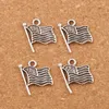 USA Flags Charms Pendants 200pcslot 179x145mmアンティークシルバージュエリーdiy l299 sell1804856