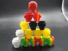 3ml Skull Shape Non-stick Silicone Container Food Grade Box Rubber Jars Dab Tool Storage Holder Jar Mini Wax Container