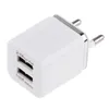 Hem dubbel USB -laddare EU US Plug 2 Ports AC -laddning Power Adapter för Samsung Galaxy Note 10 Plus S20 Plus LG