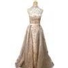 Prom Dresses Luxury Sequined Prom Dresses Lace Sleevel Evening Dresses Vtido De Fta Custom Made Yousef Aljasmi