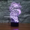 3D optische Illusion Lustige Geister bunte Absolventen berühren Acryl -Nachtlicht Thanksgiving Halloween Weihnachtsgeschenk 3D Lamp244d