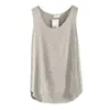 Vente en gros - 2017 Printemps Été Nouvelle Chemise Femmes Coton Bambou Sans Manches Col Rond Lâche Couleur Bonbon T-shirt Dames Gilet Singlets